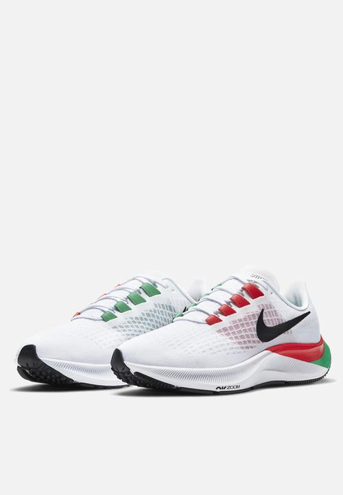 Nike - Nike air zoom pegasus 37 e.k. - dd9481-100 - white/black-chile red-lucky green