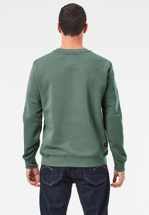 G-STAR - Premium core r sw long sleeve - green 
