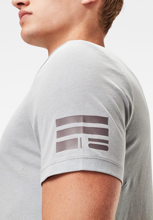 G-STAR - Text gr slim r t short sleeve - grey 