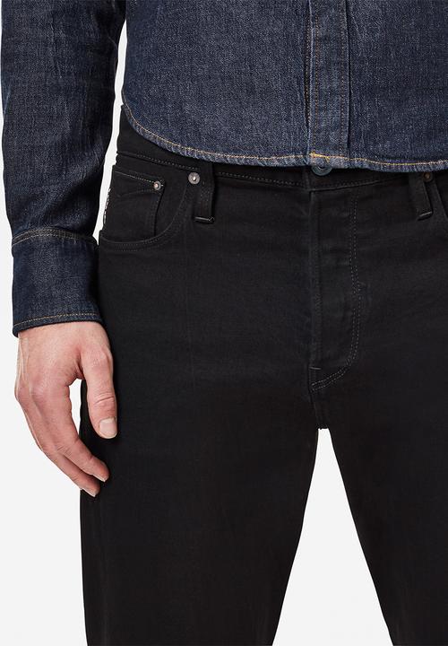 G-STAR - Scutar 3d slim-nero black stretch denim - black 