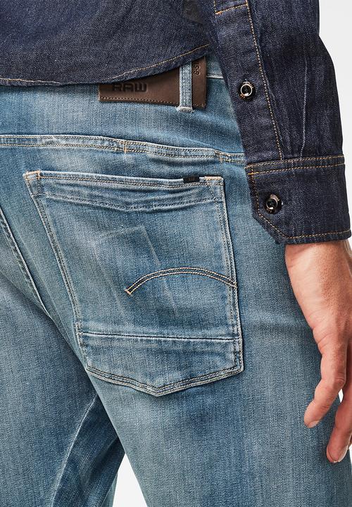 G-STAR - Scutar 3d slim-gorbi stretch denim - blue