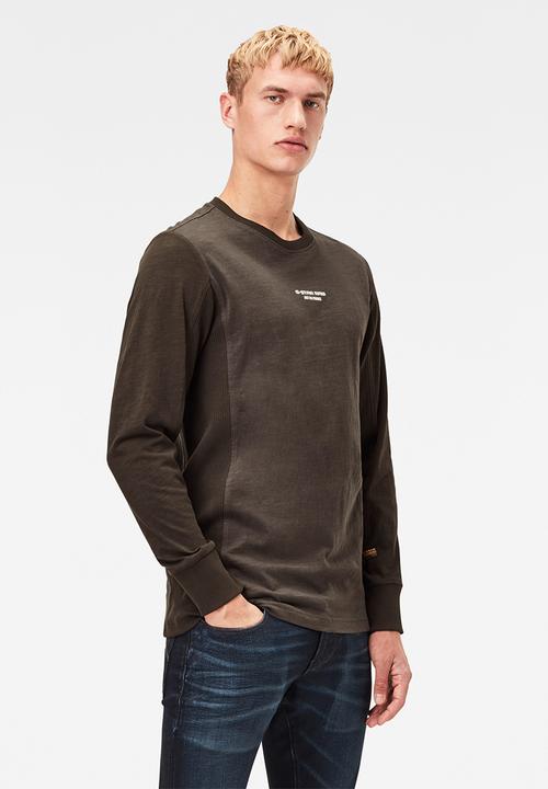 G-STAR - Motac logo r t long sleeve - grey 