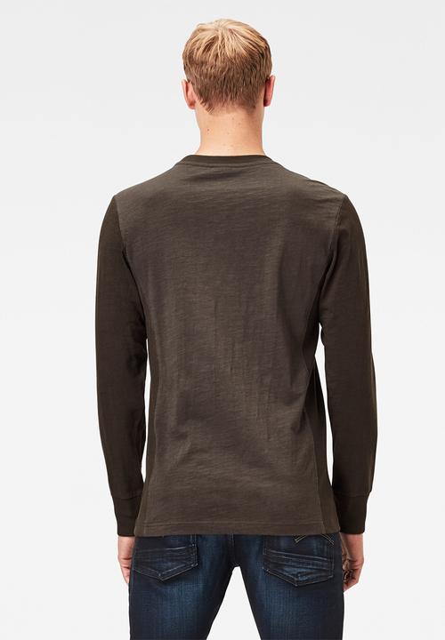 G-STAR - Motac logo r t long sleeve - grey 