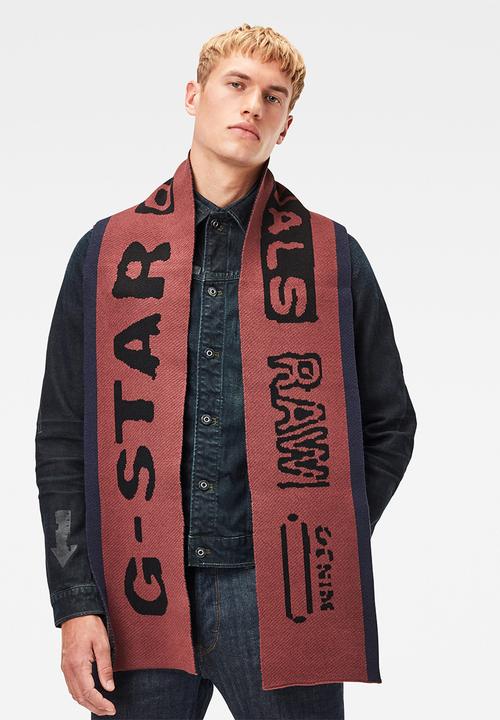 G-STAR - Effo vector scarf - red & blue 