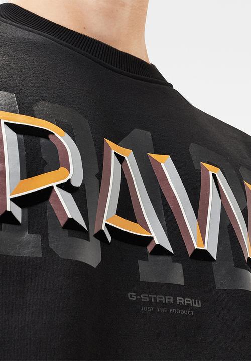G-STAR - Raw dot r sw long sleeve - black 