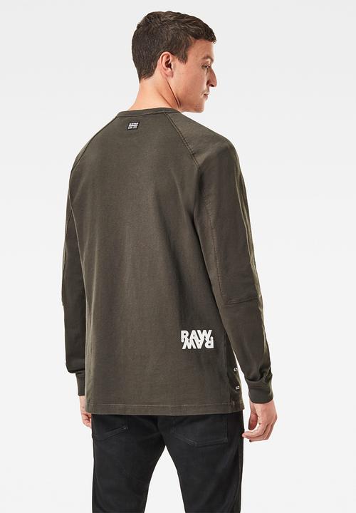 G-STAR - Multi logo+ korpaz r t long sleeve - grey 