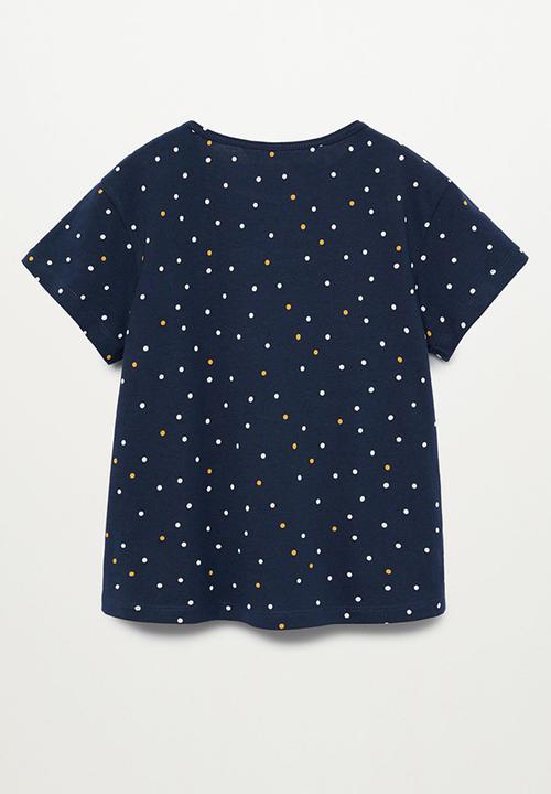 MANGO - Mangofi-h short sleeve tee - navy