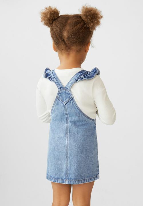 MANGO - Elva dungarees - open blue