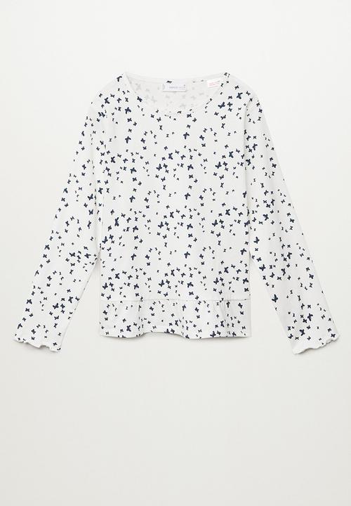 MANGO - Mariposa pyjamas - white