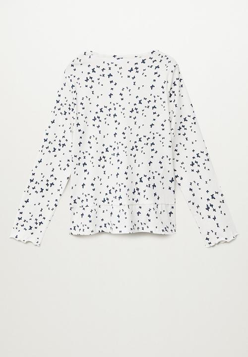 MANGO - Mariposa pyjamas - white