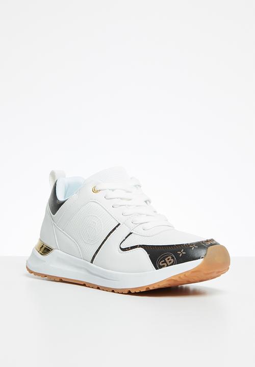 SISSY BOY - Styled to  go sneaker - brown & white 