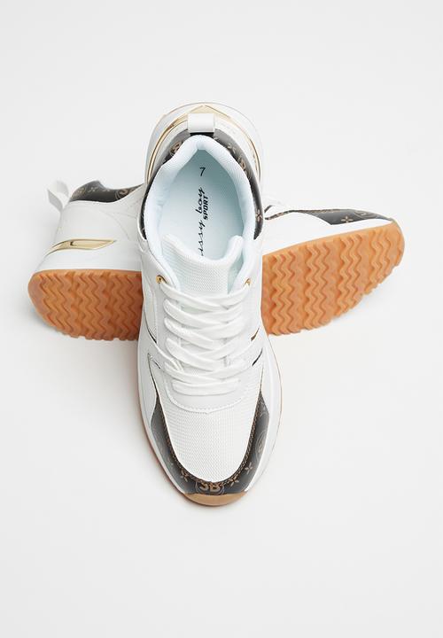 SISSY BOY - Styled to  go sneaker - brown & white 