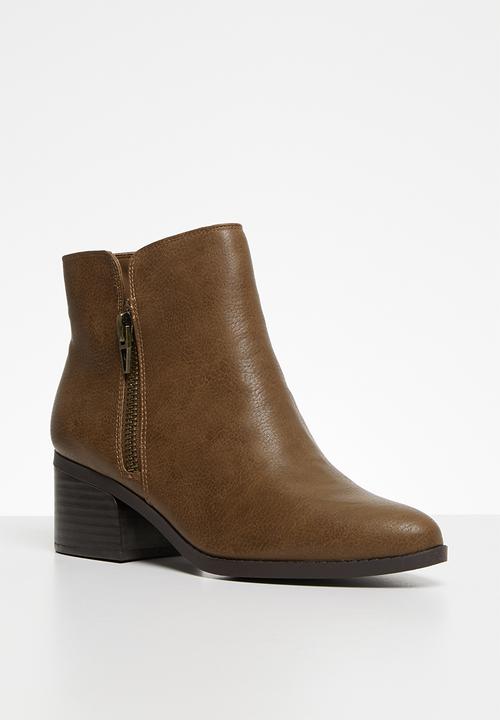 Call It Spring - Zipit boot - brown 
