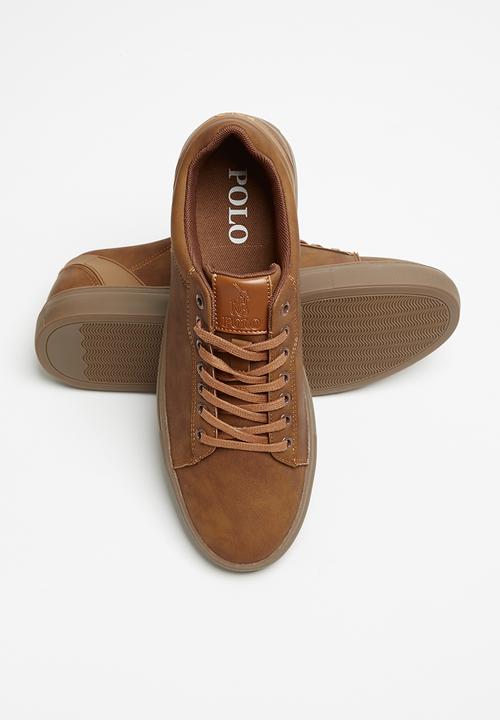 POLO - Cayden plain vamp sneaker - tan