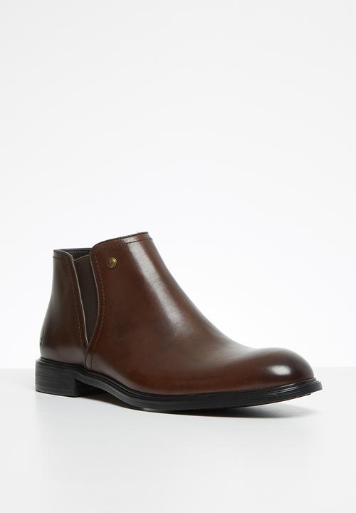POLO - Claude leather chelsea boot - dark brown