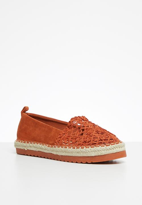 Seduction - Crochet espadrille - rust