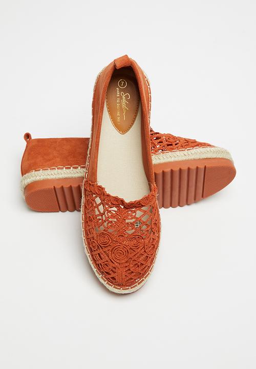 Seduction - Crochet espadrille - rust