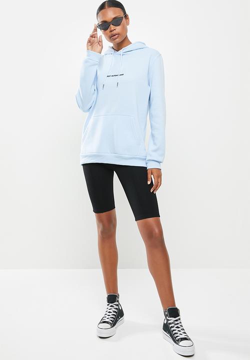 Factorie - Graphic hoodie - blue 