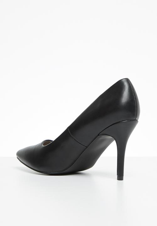 POLO - Aspen mid heel patent court - black