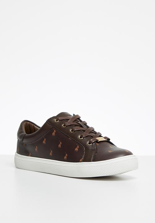 POLO - Valerie monogram sneaker - brown