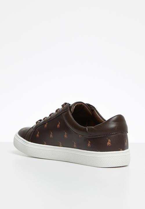 POLO - Valerie monogram sneaker - brown