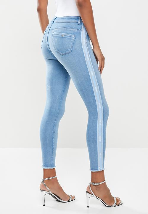 SISSY BOY - Saint west axel skinny with side tape - blue