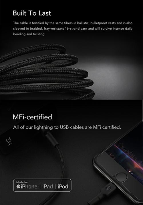 ZMI - USB MFI lightning cable - Red
