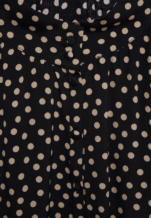 MANGO - Blouse peach - black