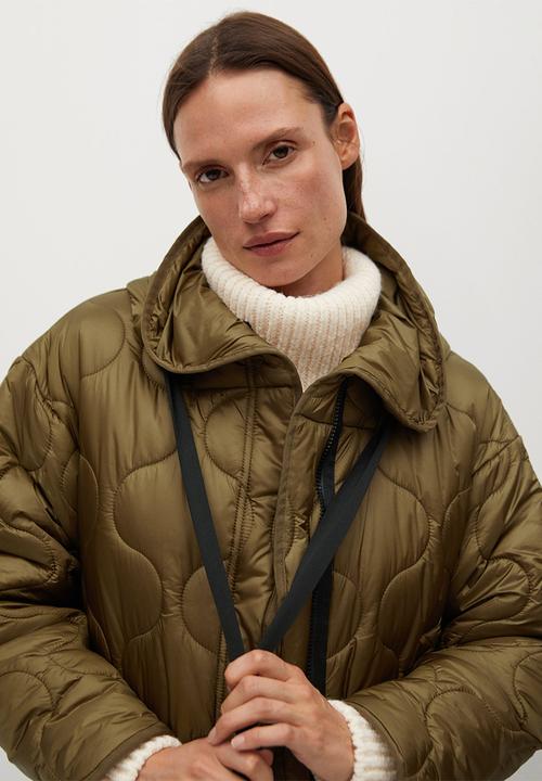 MANGO - Anorak gamba - khaki