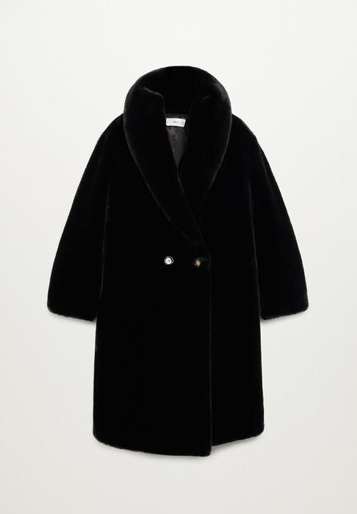 MANGO - Coat chilly - black