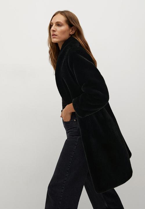 MANGO - Coat chilly - black
