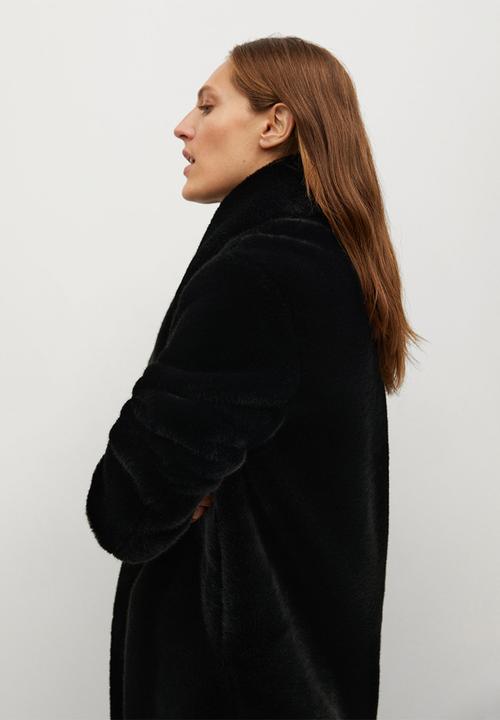 MANGO - Coat chilly - black
