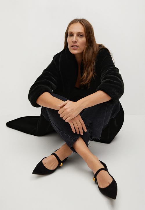 MANGO - Coat chilly - black