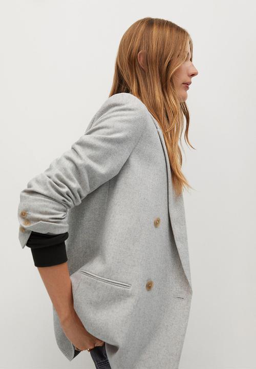 MANGO - Blazer olaf - grey