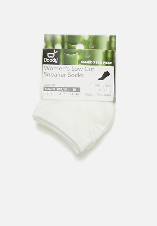 BOODY - Low cut/ sneaker socks - white