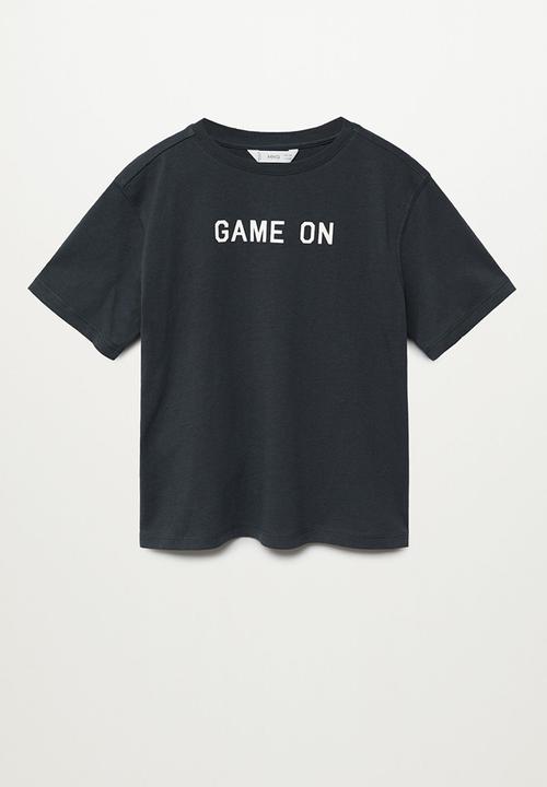 MANGO - Game on short sleeve tee - charcoal