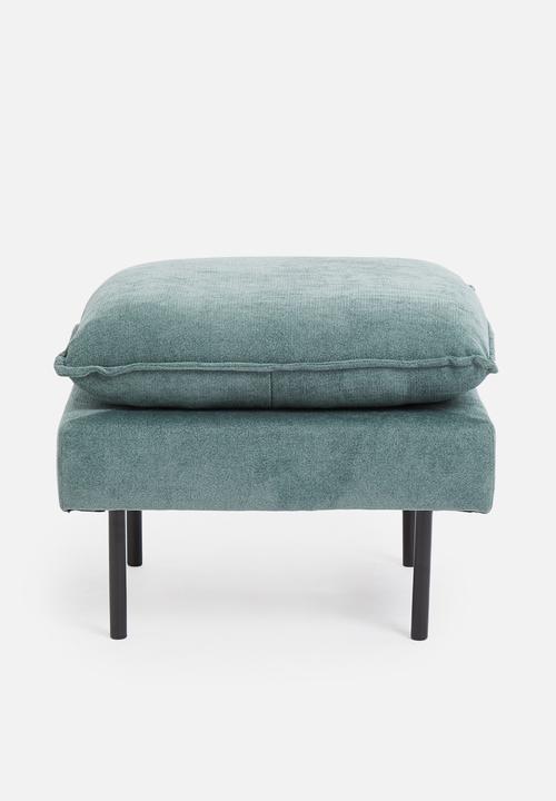 Sixth Floor - Flange ottoman - teal