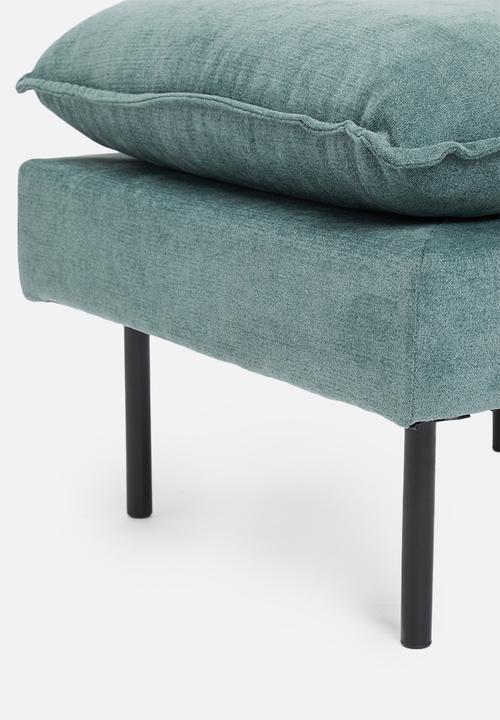 Sixth Floor - Flange ottoman - teal