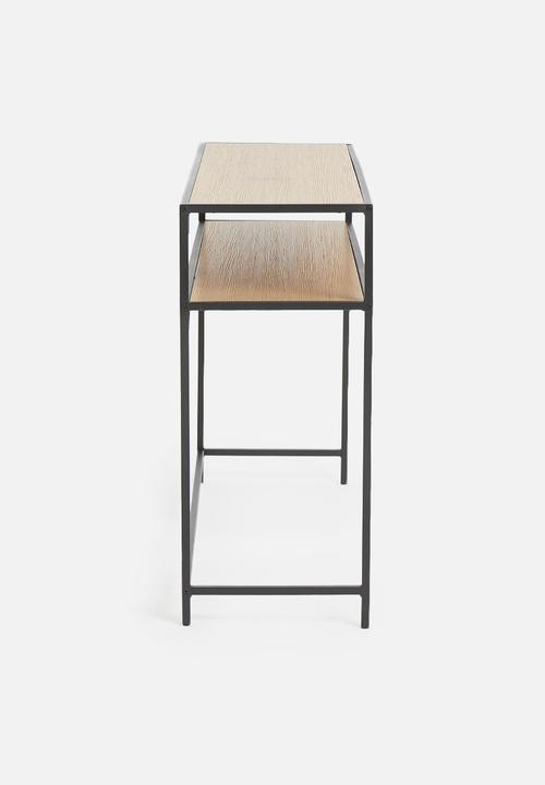 Sixth Floor - Seaford console - natural & black