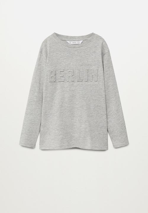 MANGO - Berlin tee - grey