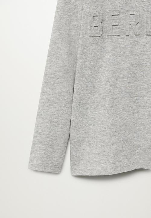 MANGO - Berlin tee - grey