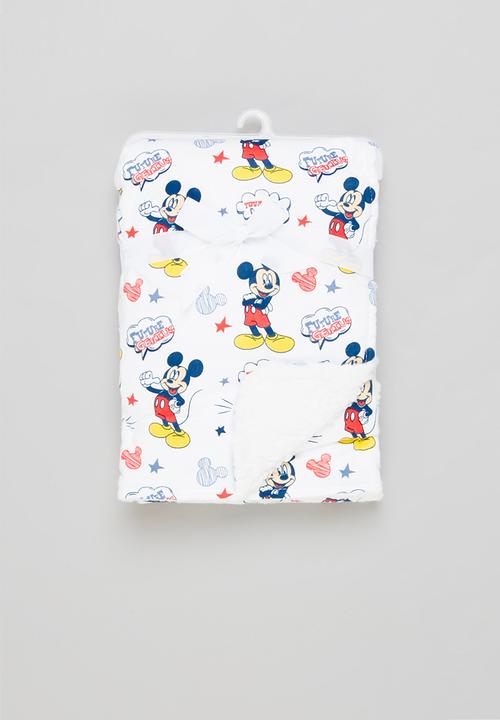 Character Group - Mickey Mouse sherpa throw - white