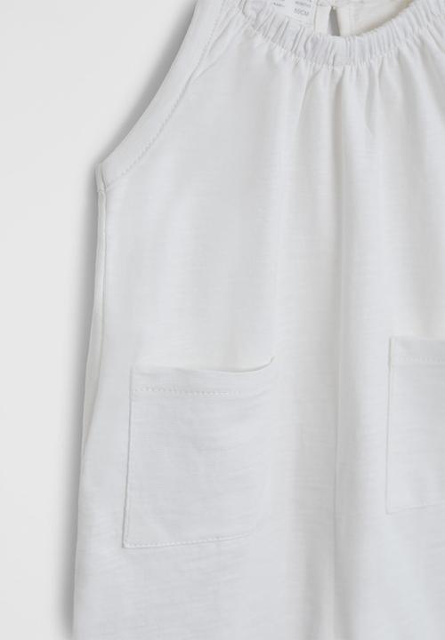 MANGO - Wanda playsuit - white