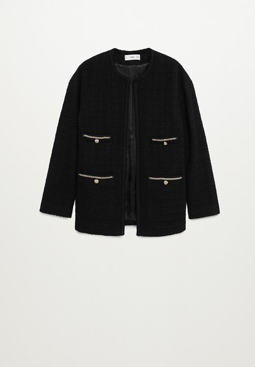 MANGO - Jacket canela - black