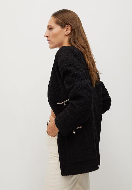 MANGO - Jacket canela - black