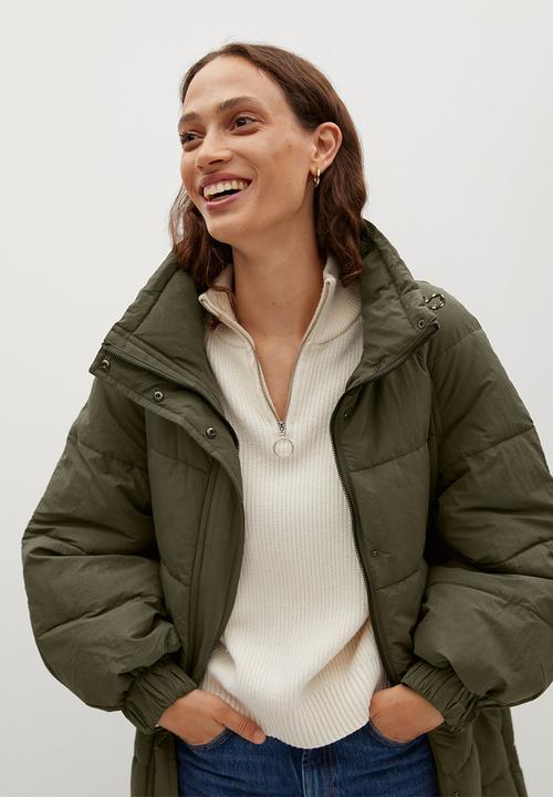MANGO - Anorak bambu - khaki