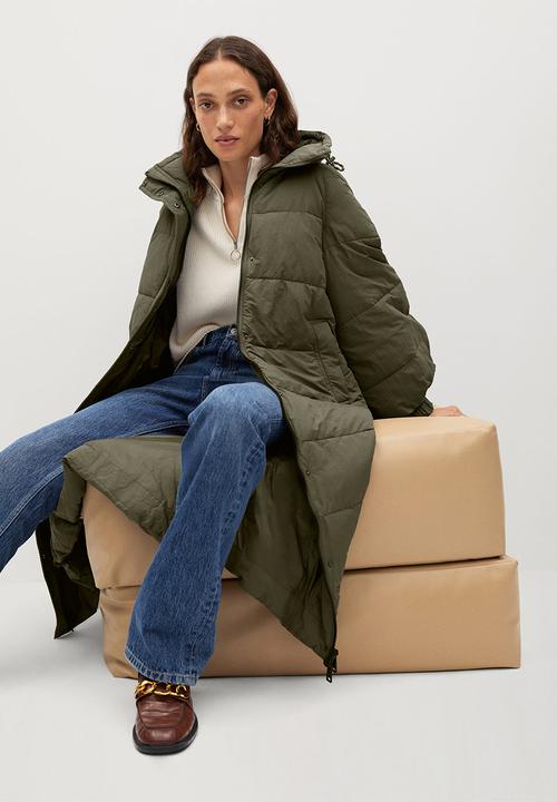 MANGO - Anorak bambu - khaki
