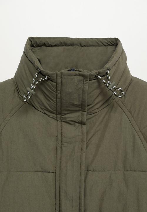 MANGO - Anorak bambu - khaki