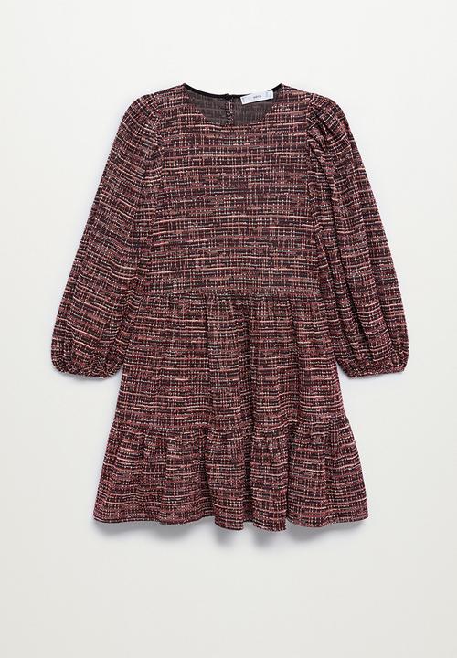 MANGO - Dress seven - dark red