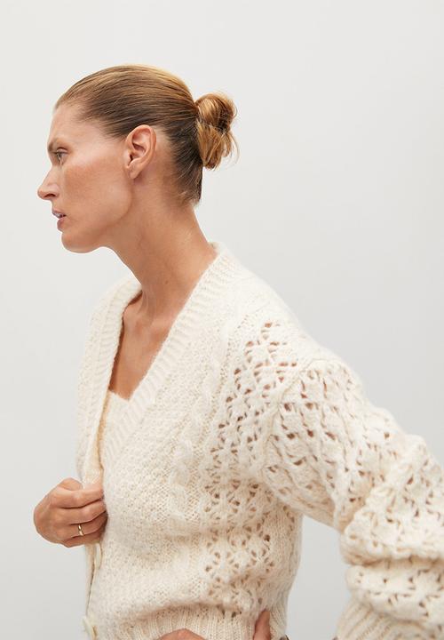 MANGO - Cardigan selena - light beige